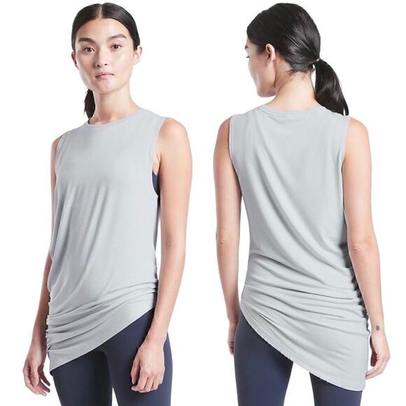 Athleta Tank Small Cloudlight Restore Athletic Workout Top Sleeveless Soft Blue - Picture 1 of 6